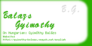 balazs gyimothy business card